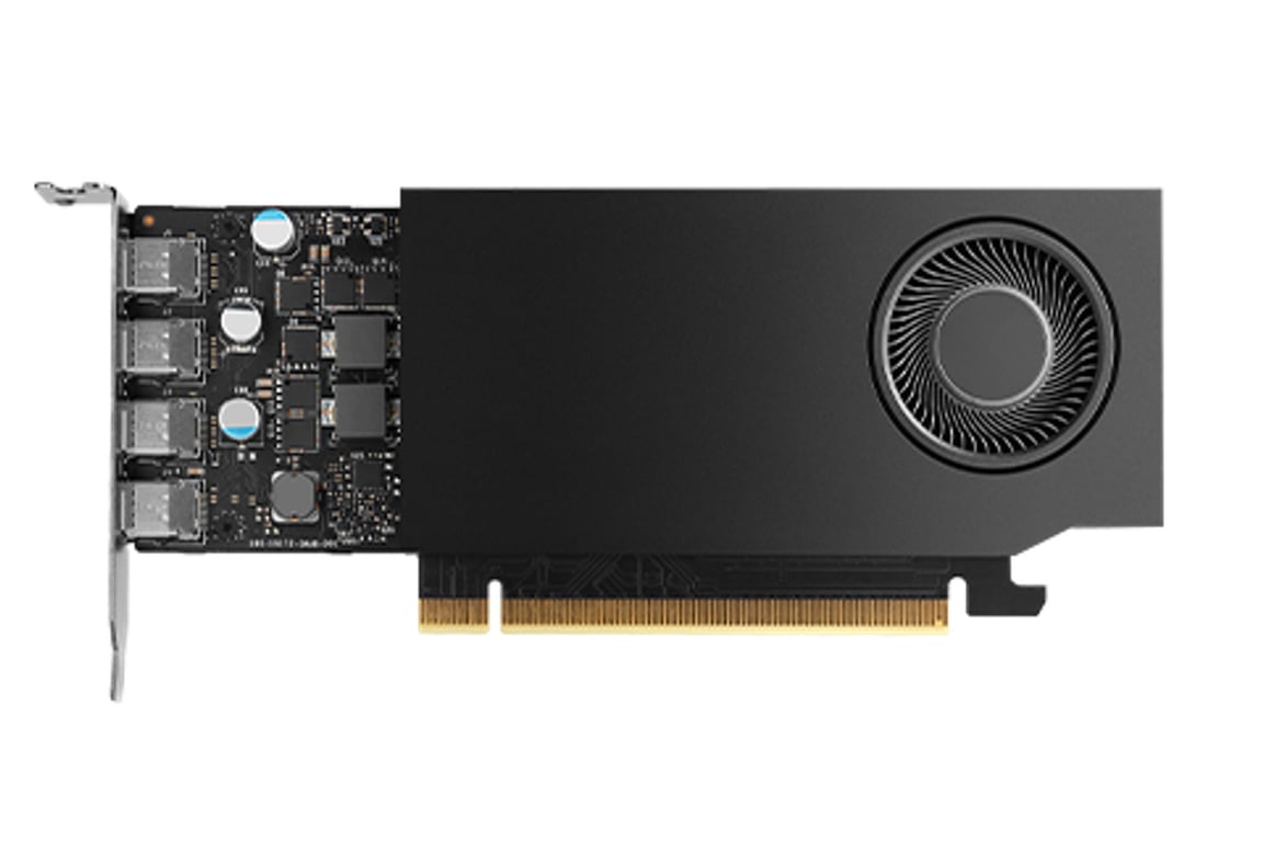 Hp Scheda video Quadro Rtx A1000, 8GB Gddr6, Pcie 4.0X8, Mini Bracket, 4X Mdp, Staffa Sff, Low Profile Av8j4aa - 0
