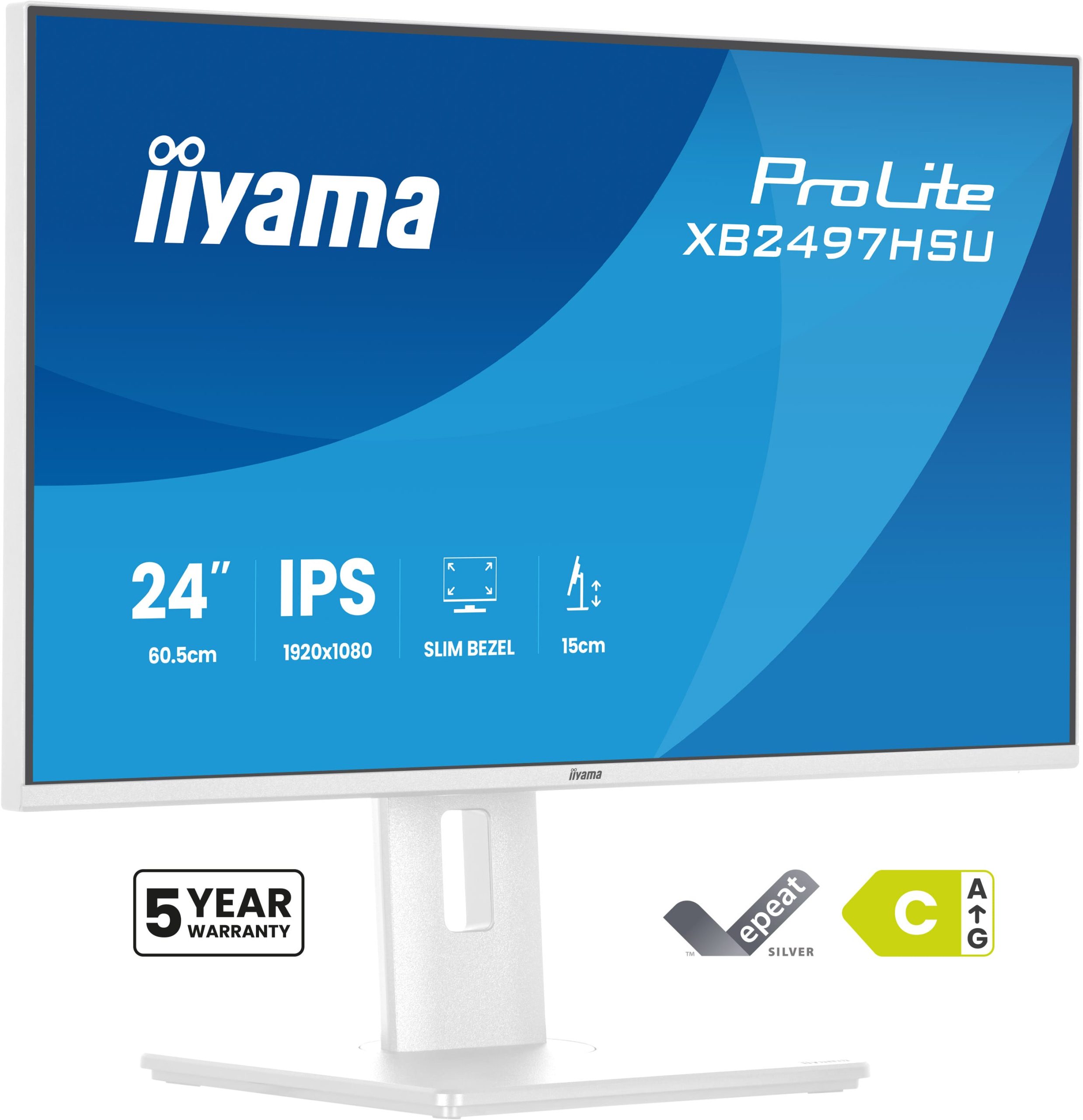 Iiyama 24 White Ips-Panel, 1920X1080 120HZ XB2497HSU-W1