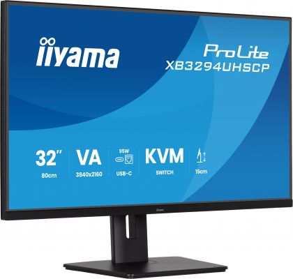 Iiyama 32 Va-Panel, 3840x2160 Displayport, 2x Hdmi, USB XB3294UHSCP-B1