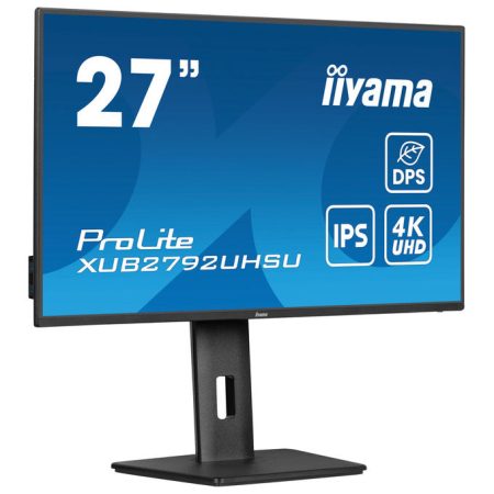 iiyama-prolite-xub2792uhsu-b6-monitor-27-pollici-4k-ultra-hd Iiyama ProLite XUB2792UHSU-B6 monitor 27 pollici 4K Ultra HD IPS 60Hz 4ms hub USB 3.2 USB-C altoparlanti integrati regolazione altezza nero
