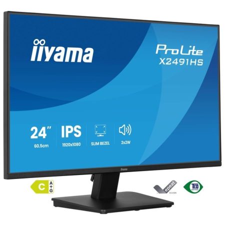 iiyama-x2491hs-b1-prolite-monitor-pc-23-8-1920x1080-pixel Iiyama X2491HS-B1 ProLite Monitor PC 23.8'' 1920x1080 Pixel Full HD IPS 120 Hz Luminosita' 350 cd-m² Altoparlanti Integrati colore Nero
