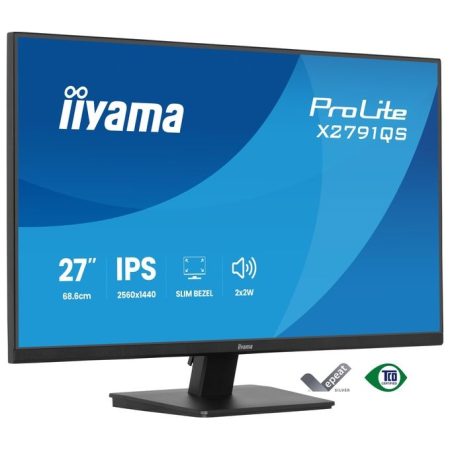 iiyama-x2791qs-b1-prolite-monitor-27-qhd-2560x1440-ips-75h Iiyama X2791QS-B1 ProLite Monitor 27'' QHD 2560x1440 IPS 75Hz HDMI DisplayPort Altoparlanti Integrati colore Nero