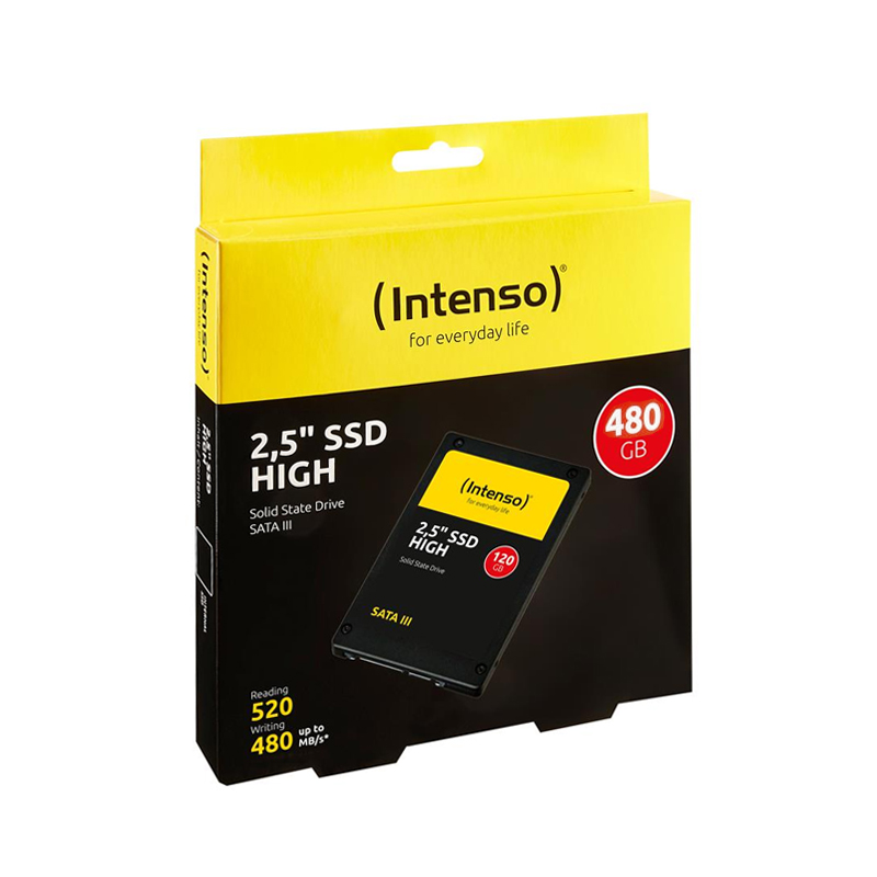 Intenso 3813450 High Performance SSD Interno 2.5'' SATA III 480 GB 520 MB-s 480 MB-s colore Nero