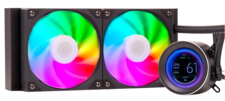 itek-dissipatore-a-liquido-arctic-sphere-lcd-240-240mm-skt Itek Dissipatore A Liquido Arctic Sphere LCD 240 - 240mm Skt Universale Pwm Fan LCD 2.8 Con Softw Itlcasl240
