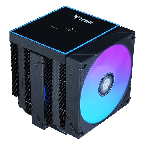 Itek Dissipatore Ad Aria ICY-6hatp - Skt Universale, 250w Tdp, 6 Heatpipe, 2x12cm Fan, Argb Temp. Itaci6hatp