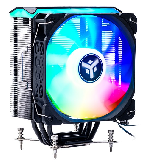 Itek ITACI4HLA Dissipatore CPU ad Aria 150W TDP 4 Heat Pipes 12 cm ARGB colore Nero