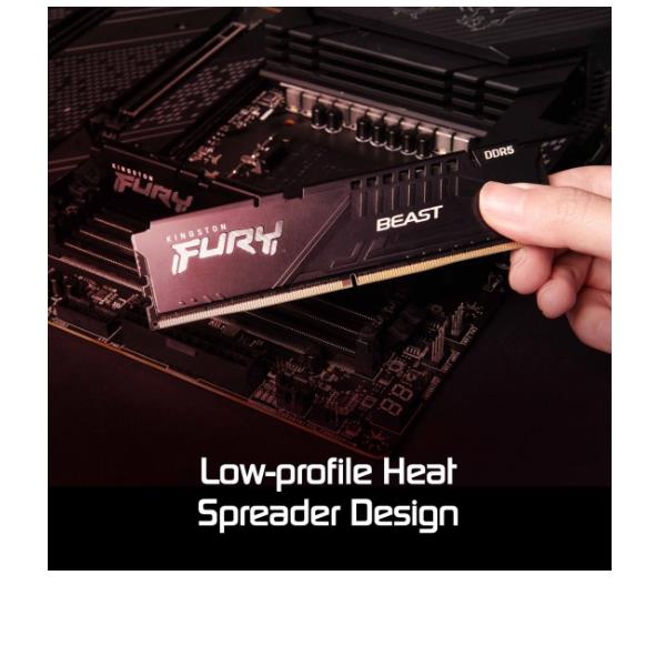 kingston-fury-kf556c40bb2-32-kingston-fury-beast-memoria-ddr Kingston FURY KF556C40BB2-32 Kingston FURY Beast Memoria DDR5 32GB 5600MT-s CL40 Intel XMP 3.0 AMD EXPO colore Nero