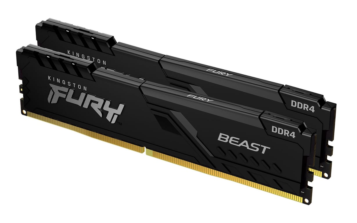 Kingston KF436C17BBK2-16 FURY Beast Memoria RAM DDR4 16GB 2x8GB 3600MT-s CL17 DIMM 288-pin XMP colore Nero