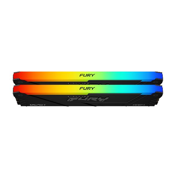 Kingston KF436C18BB2AK2-32 FURY Beast RGB Memoria RAM DDR4 32GB 2x16GB 3600 MT-s CL18 DIMM XMP 2.0 colore Nero