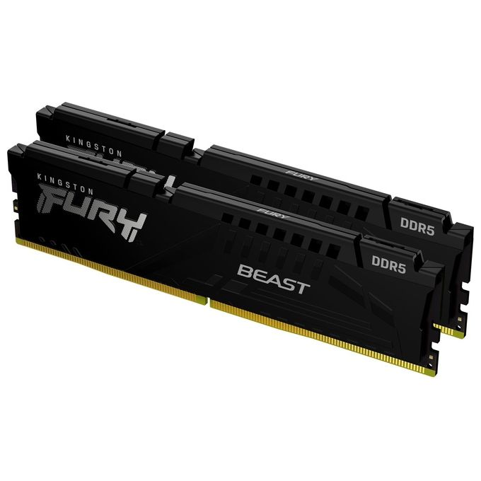 Kingston KF552C40BBK2-16 FURY Beast Memoria RAM DDR5 16 GB 2x8 GB 5200 MT-s CL40 XMP 3.0 colore Nero