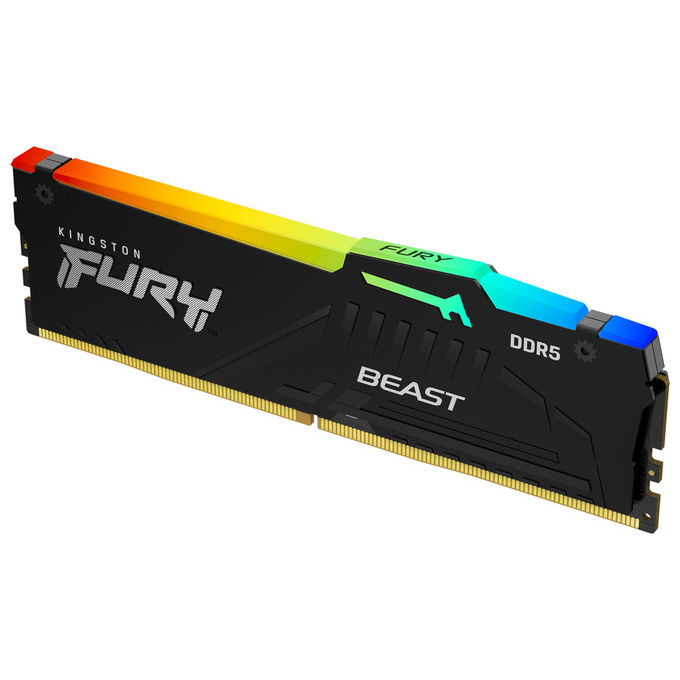 kingston-kf560c30bbea-32-fury-beast-rgb-32gb-6000mt-s-ddr5-c Kingston KF560C30BBEA-32 FURY Beast RGB 32GB 6000MT-s DDR5 CL30 DIMM Nero