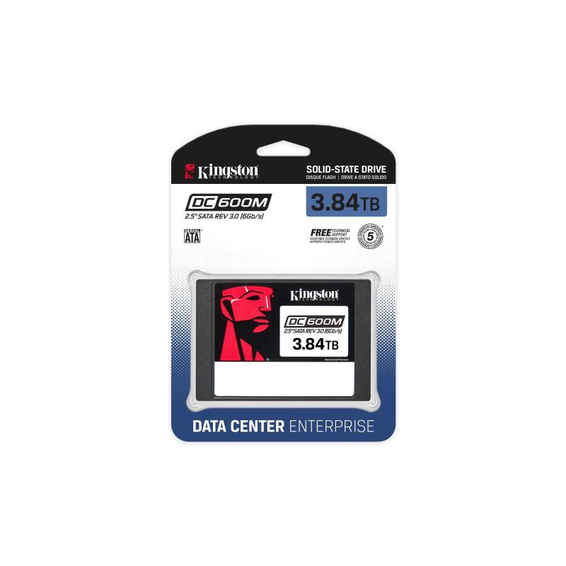 Kingston SEDC600M-3840G DC600M SSD Enterprise 2.5'' SATA III 3840GB 3D TLC NAND 560 MB-s Mixed Use