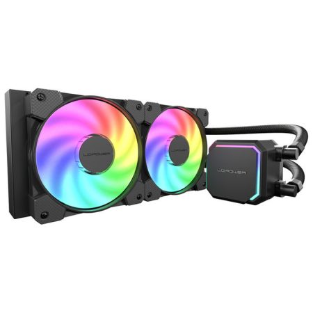 lc-power-lc-cc-240-b-argb-sistema-di-raffreddamento-per-proc LC-Power LC-CC-240-B-ARGB Sistema di Raffreddamento per Processore a Liquido 240 mm con Illuminazione ARGB colore Nero