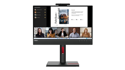 Lenovo 12N8GAT1EU ThinkCentre Tiny-In-One 22 Gen 5 Monitor PC 54,6 cm (21,5'') Full HD IPS LED con Webcam e Hub USB 3.2 colore Nero
