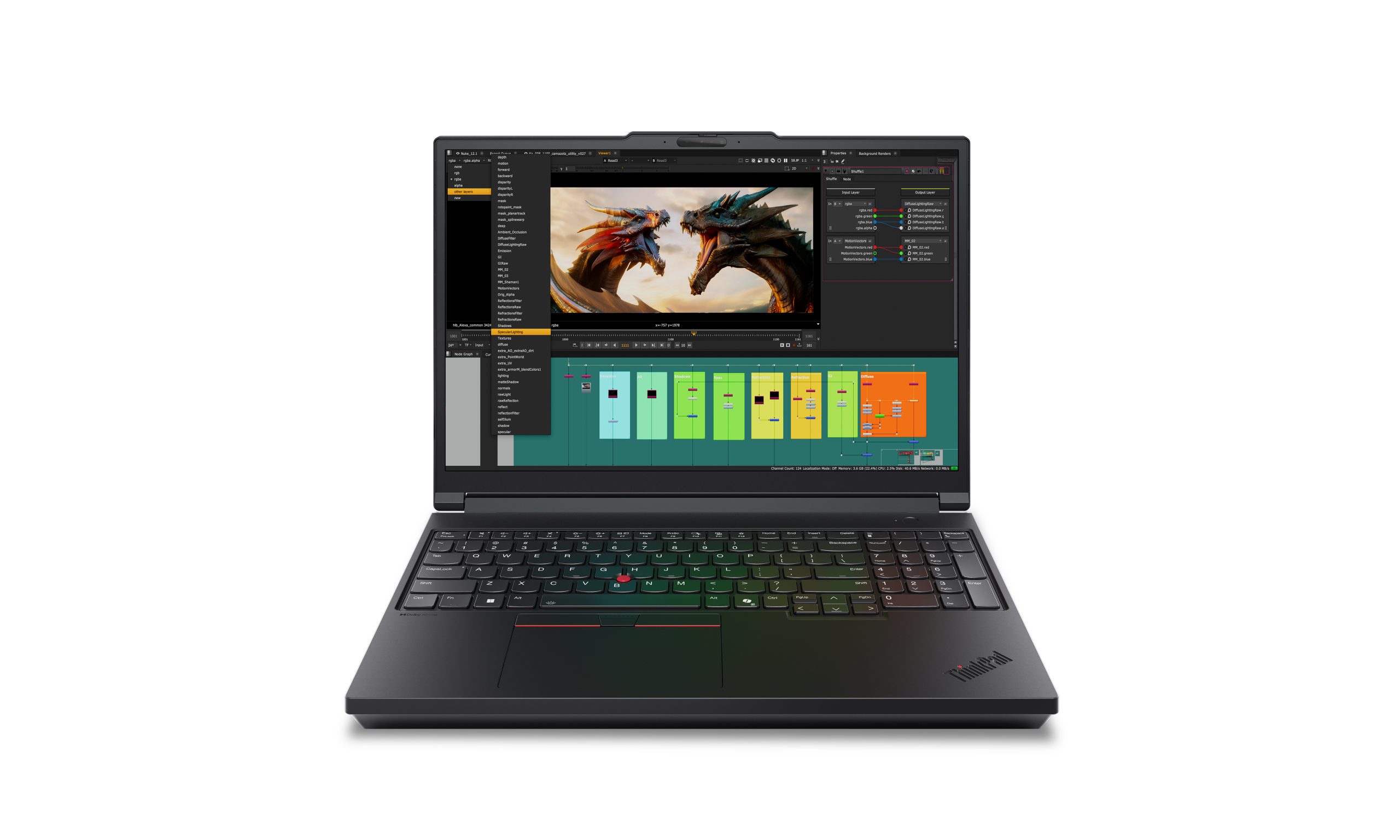 Lenovo 21RQ004KIX Notebook ThinkPad P16 Gen 3 16 pollici WUXGA Intel Core Ultra 7 255HX 32GB DDR5 SSD 1TB NVIDIA RTX PRO 1000 colore Nero