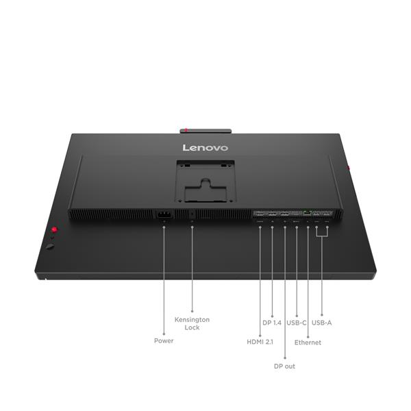 Lenovo 64B6MAT1EU Monitor PC 23.8'' Full HD ThinkVision T24-4v LCD Nero