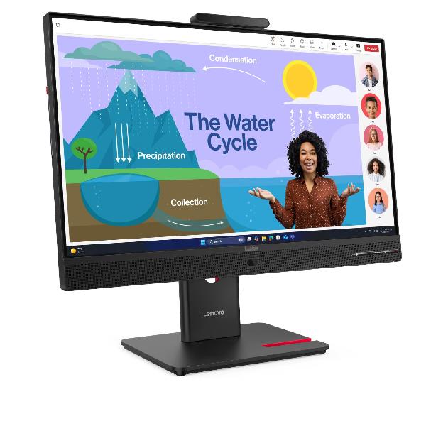 Lenovo 64B7UAT1EU Monitor 23.8'' Full HD LED ThinkVision T24D-4v Nero