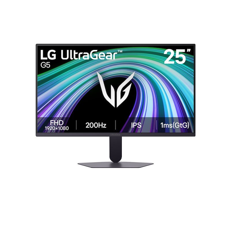 LG 25G523B-B.AEU UltraGear Monitor Gaming 25'' FHD IPS 200Hz 1ms HDR10 colore Nero