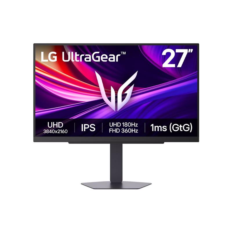 LG 27G810A-B UltraGear Monitor PC 27'' 4K UHD IPS 180 Hz 1 ms G-SYNC FreeSync HDR1000 colore Nero