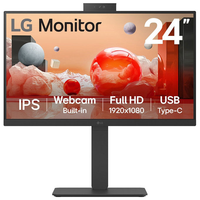 LG Monitor Pc Lg 24BA850-B 23.8'' Full Hd Nero