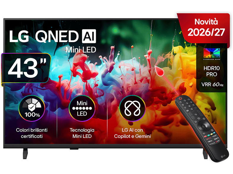 lg-qned-miniled-43qned70b6c-tv-mini-led-smart-tv-43-min LG QNED MiniLED 43QNED70B6C TV MINI LED, SMART TV, 43 ", Mini Processore a7 AI 4K Gen9, Classe F