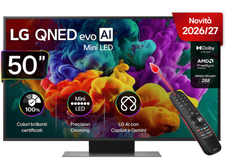 lg-qned-miniled-50qned87b6a-tv-mini-led-smart-tv-50-min LG QNED MiniLED 50QNED87B6A TV MINI LED, SMART TV, 50 ", Mini Processore a8 AI 4K Gen3, Classe E