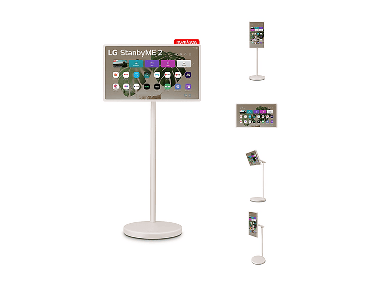 LG StanbyME 2 27LX6TDGA TV LED, SMART TV, 27 ", QHD, Processore Alpha 8 AI, Classe F