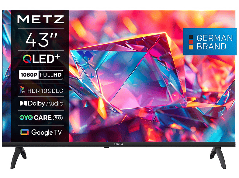 metz-43mqh7030z-smart-tv-43-qled-hd-google-tv-hdr10 METZ 43MQH7030Z, Smart TV 43", QLED+, HD, Google TV, HDR10, Dolby Digital Plus, Eye Care