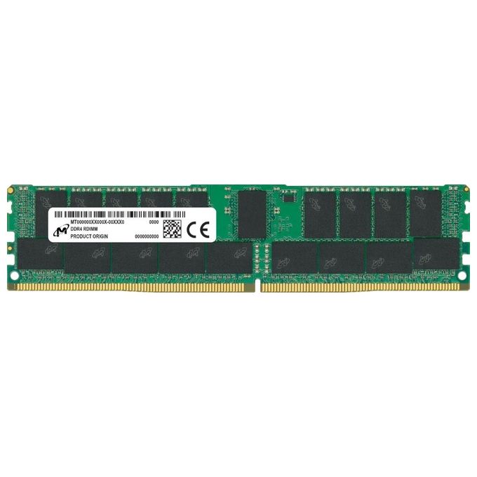 micron-mta36asf8g72pz-3g2r-memoria-ram-ddr4-64-gb-3200-mhz-c Micron MTA36ASF8G72PZ-3G2R Memoria RAM DDR4 64 GB 3200 MHz CL22 ECC Registered 288-pin DIMM colore Nero