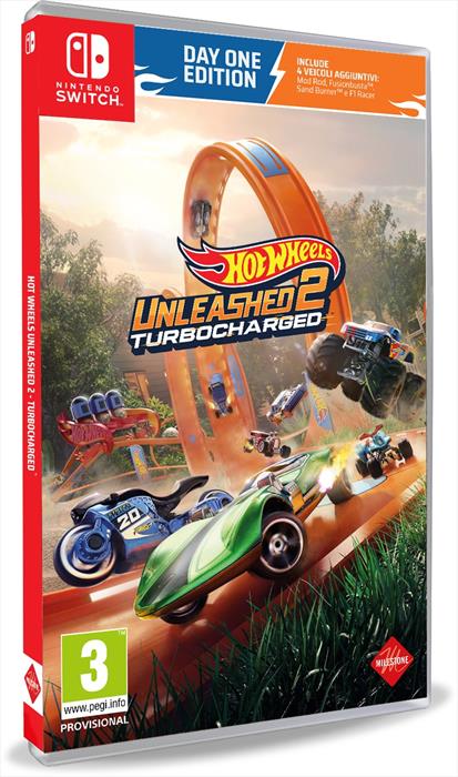 Milestone 1126063 Hot Wheels Unleashed 2 Turbocharged Day One Edition Videogioco Nintendo Switch PEGI 3 ITA