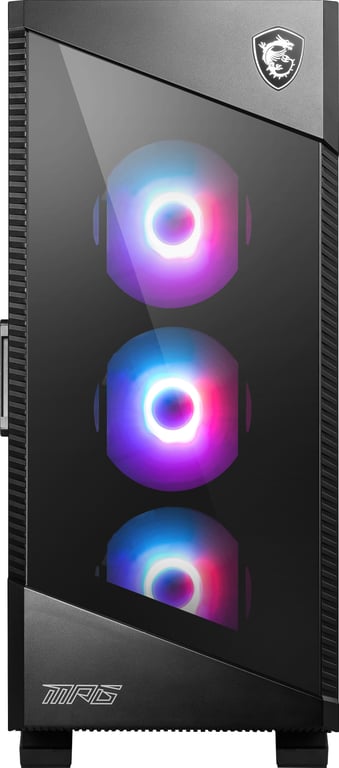 msi-306-7g18r21-809-mpg-velox-100r-case-pc-gaming-midi-tower MSI 306-7G18R21-809 MPG Velox 100R Case PC Gaming Midi Tower Supporto GPU Verticale 4 Ventole ARGB USB Type-C Vetro Temperato colore Nero