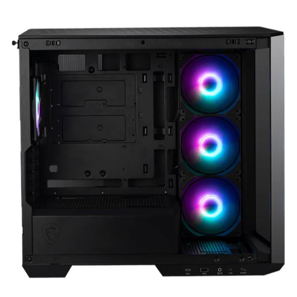 MSI 306-7G24R21-809 MAG PANO M100R PZ Case Micro Tower con Supporto Micro-ATX Mini-ITX 5 Slot Espansione 4 Ventole ARGB Preinstallate colore Nero