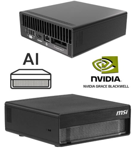 msi-9s6-c9311-32s-edgexpert-mini-pc-supercomputer-ai-nvidia MSI 9S6-C9311-32S EdgeXpert Mini PC Supercomputer AI NVIDIA GB10 Grace Blackwell 128 GB LPDDR5x SSD 4 TB NVMe Wi-Fi 7 colore Nero