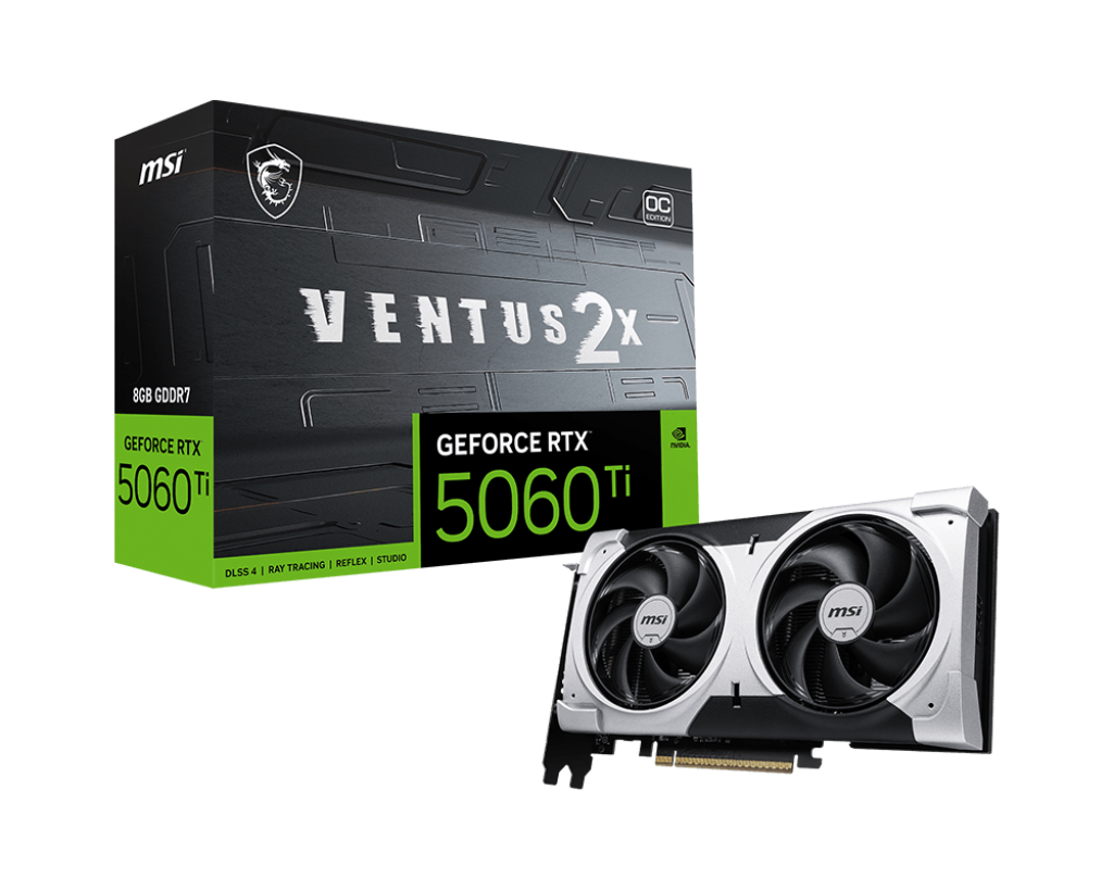 msi-geforce-rtx-5060-ti-8g-ventus-2x-oc-plus MSI GeForce RTX 5060 Ti 8G VENTUS 2X OC PLUS
