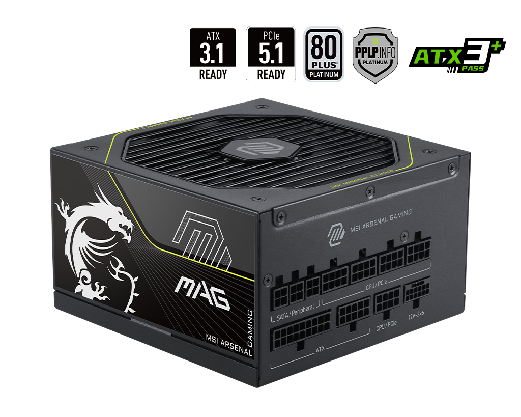 MSI MAG A1200PLS PCIE5 Alimentatori