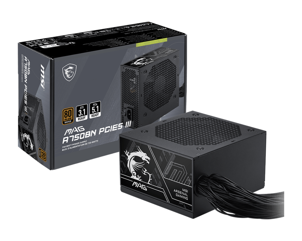 MSI MAG A750BN PCIE5 III Alimentatori