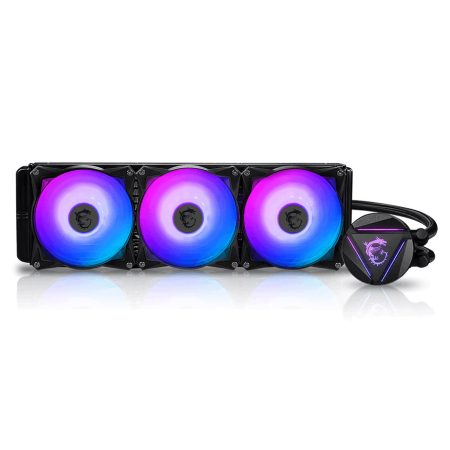 msi-mag-coreliquid-e360-mag-coreliquid-e360-kit-di-raffredda MSI MAG CORELIQUID E360 MAG CORELIQUID E360 Kit di raffreddamento a liquido 3 ventole 120 mm ARGB sincronizzabile testata rotabile 270° colore Nero