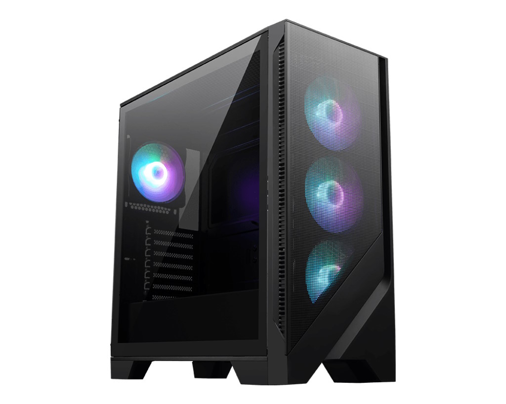 MSI MAG FORGE 320R AIRFLOW Case PC Micro Tower Gaming ATX Vetro Temperato RGB 4x Ventole 120mm colore Nero Trasparente
