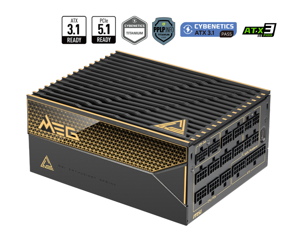 MSI MEG Ai1600T PCIE5 Alimentatori