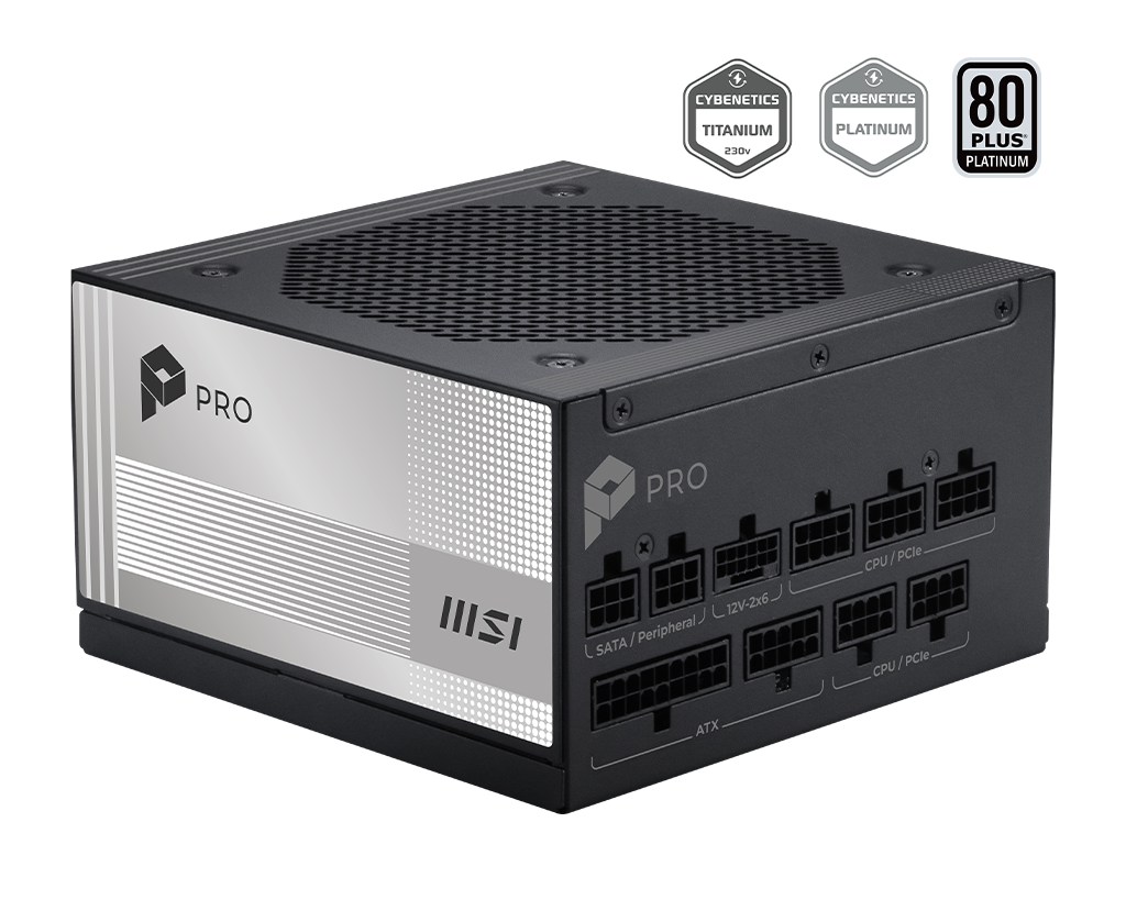 MSI PRO A850PL PCIE5 Alimentatori