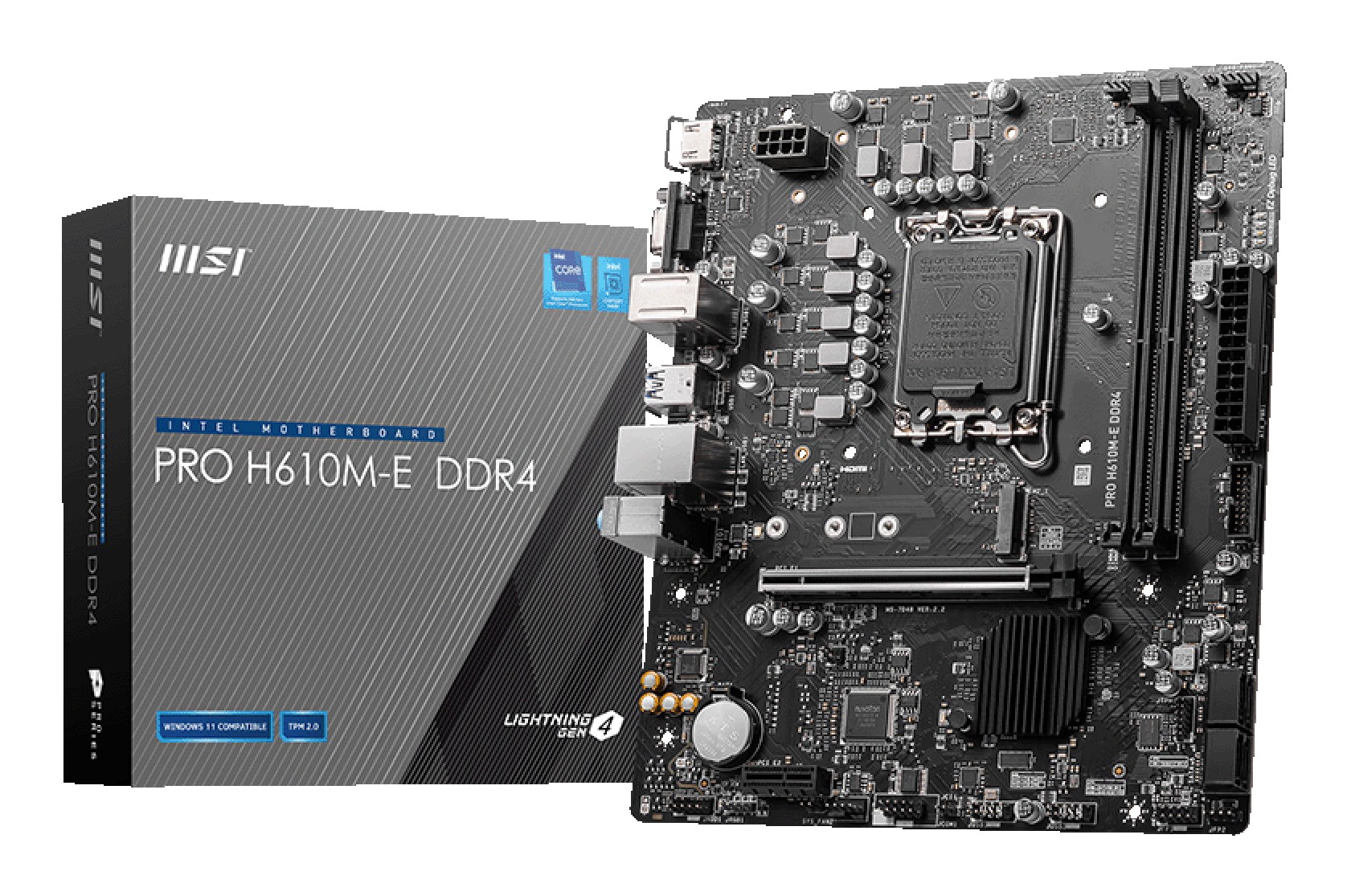MSI PRO H610M-E Scheda Madre micro ATX LGA 1700 DDR4 Intel H610 per Core i9