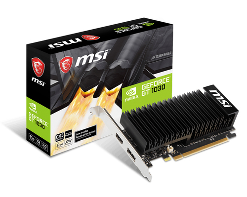 MSI V809-2825R GeForce GT 1030 Scheda Grafica 2GB GDDR4 64 bit PCI Express x16 3.0 Low Profile Passiva colore Nero