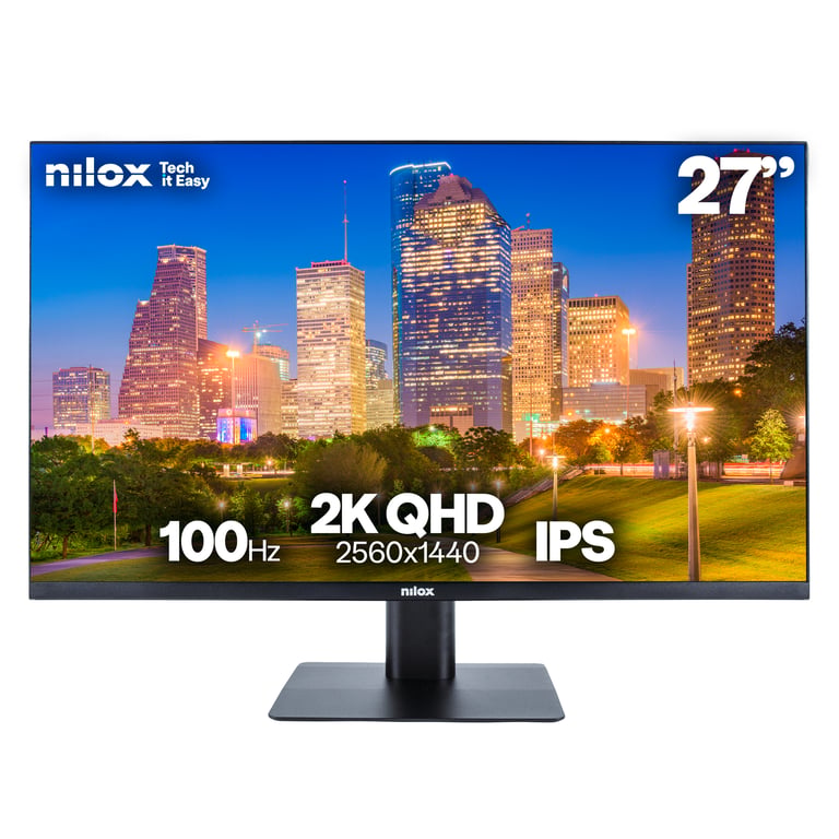 Nilox NXMM272K112 Monitor 27'' 2K IPS 100Hz HDMI DP 1ms WQHD colore Nero