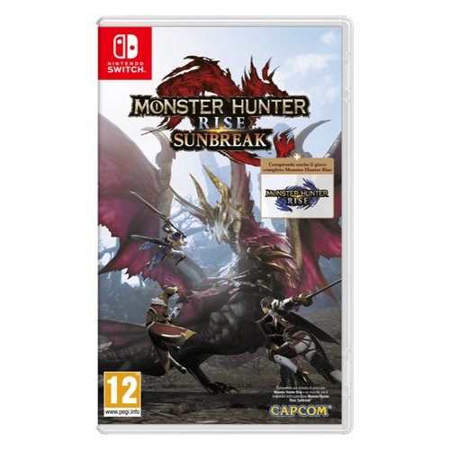 Nintendo Monster Hunter Rise Sunbreak Set Videogioco Nintendo Switch Edizione Standard con DLC Lingua Italiana PEGI 12