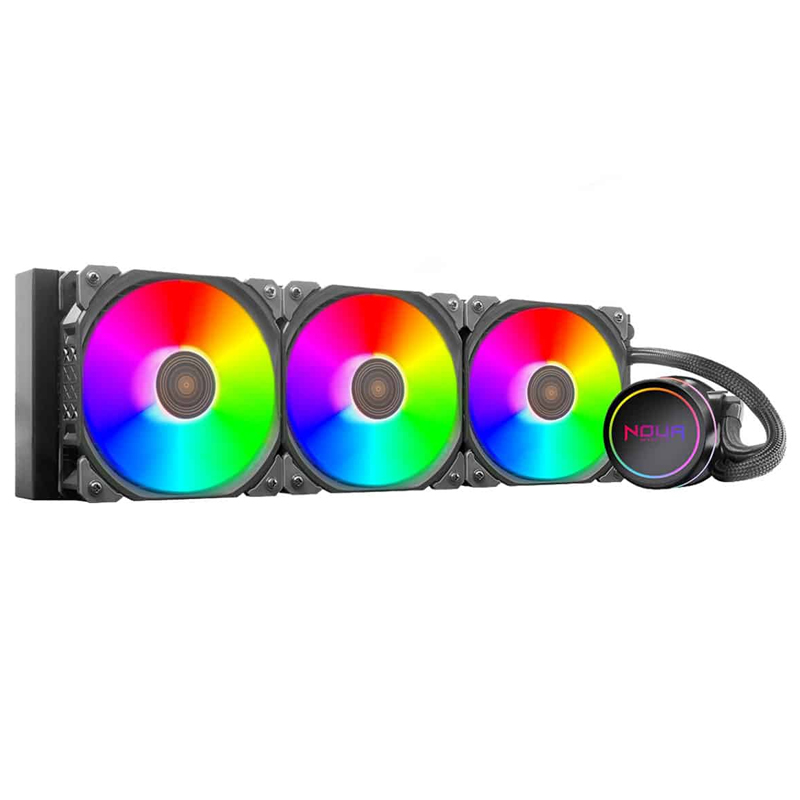 Noua BR360 Boris Dissipatore a Liquido CPU TDP 320W 3 Ventole 120mm PWM ARGB connessione 5V 3-pin colore Nero