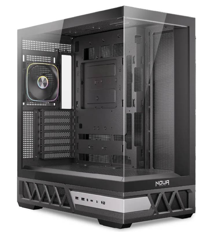 Noua Orizon MH100 CS0725CZ-MH100 case PC gaming ATX mid tower vetro temperato e mesh ventola ARGB PWM USB 3.0 e Type-C raffreddamento liquido 360 mm B