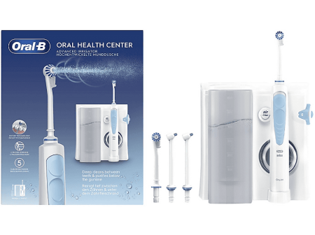 oral-b-idropulsore-health-center-avanzato-tecnologia-oxyjet Oral-B Idropulsore Health Center Avanzato Tecnologia Oxyjet 5 Modalita' 600 ml 4 Beccucci colore Bianco