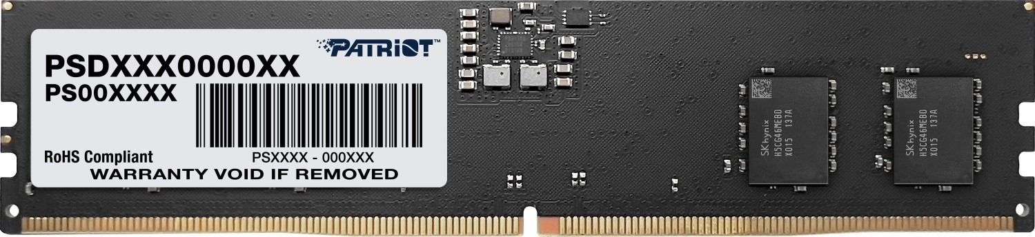 Patriot Memoria RAM Dimm 8GB Ddr 5 5200mhz Psd58g520082
