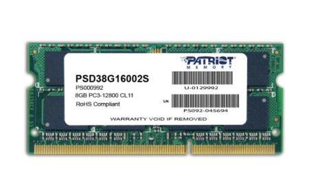 patriot-memoria-ram-sodimm-8gb-ddr3-1600mhz PATRIOT Memoria RAM SODIMM 8GB DDR3 1600MHZ