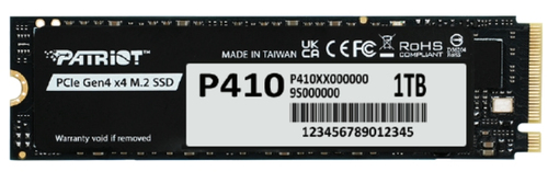 Patriot SSD Interno P410 1TB Pcie Gen4 X4 M.2 2280 P410p1tbm28h - 0 - 70 °C